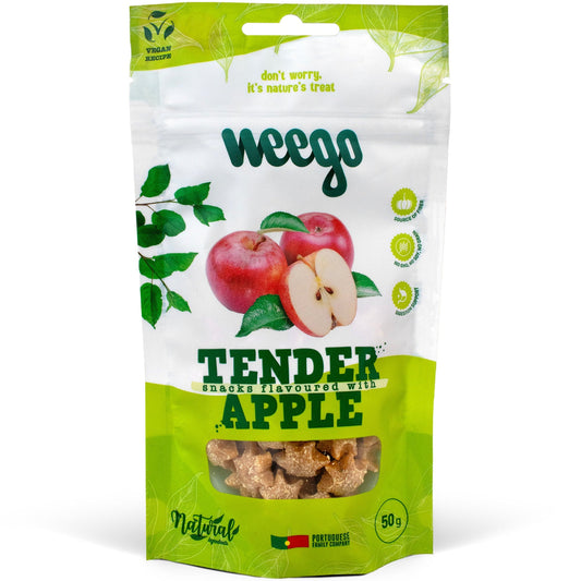 WEEGO DOG SNACK TENDER APPLE 50G X12