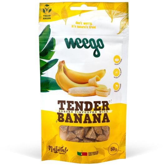 WEEGO DOG SNACK TENDER BANANA 50G X12
