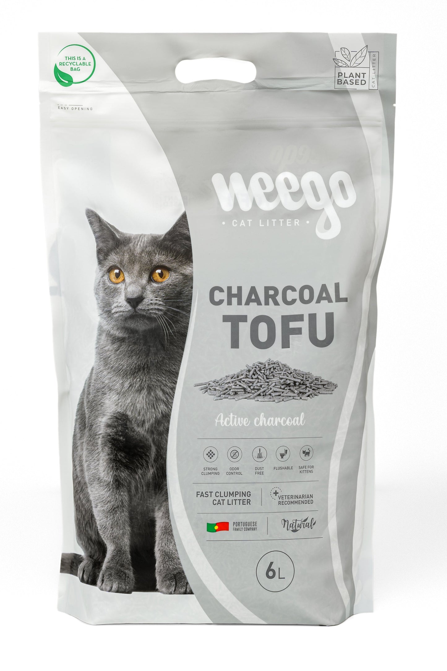 WEEGO CAT LITTER CHARCOAL TOFU 6L / 18L