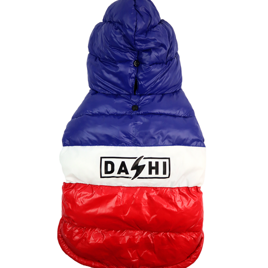 DASHI STRIPES3 RED & BLUE ANORAK