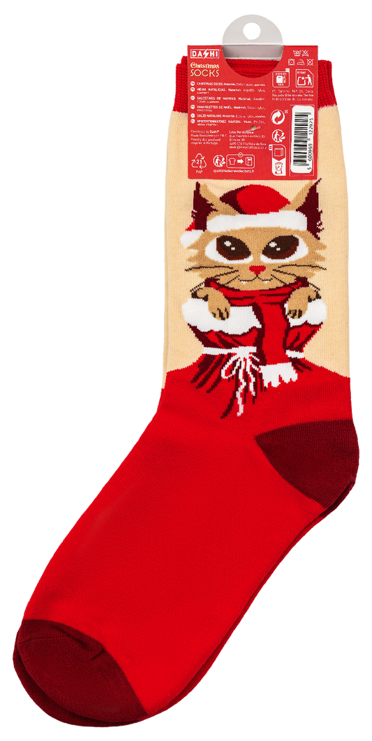 DASHI CHRISTMAS SOCKS CAT 35/39 - 40/45