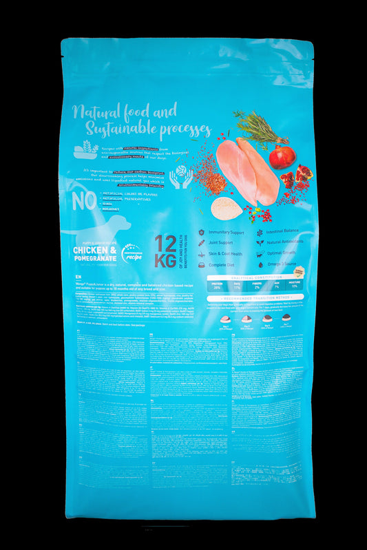 WEEGO DOG FOOD CHICKEN & POMEGRANATE 12KG