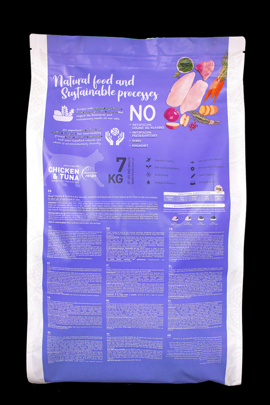 WEEGO CAT FOOD CHICKEN & TUNA 7KG