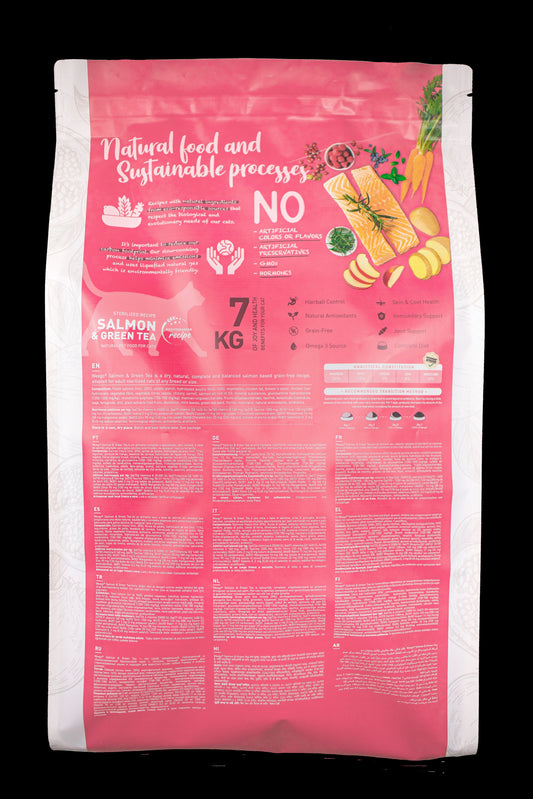 WEEGO CAT FOOD SALMON & GREEN TEA 7KG