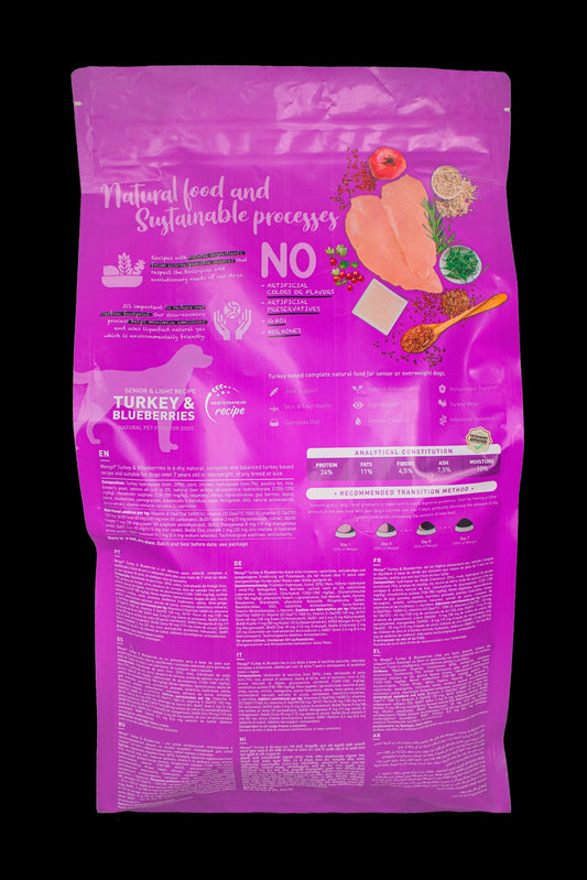 WEEGO DOG FOOD TURKEY & BLUEBERRIES 3KG