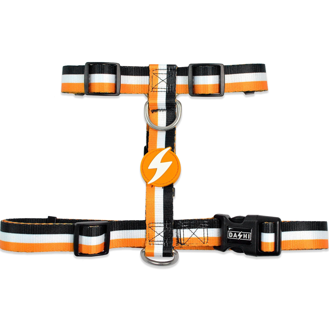 DASHI STRIPES3 ORANGE & BLACK BACK HARNESS