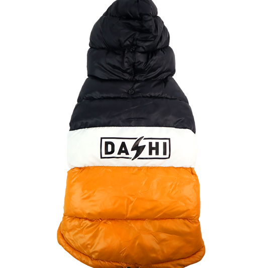 DASHI STRIPES3 ORANGE & BLACK ANORAK