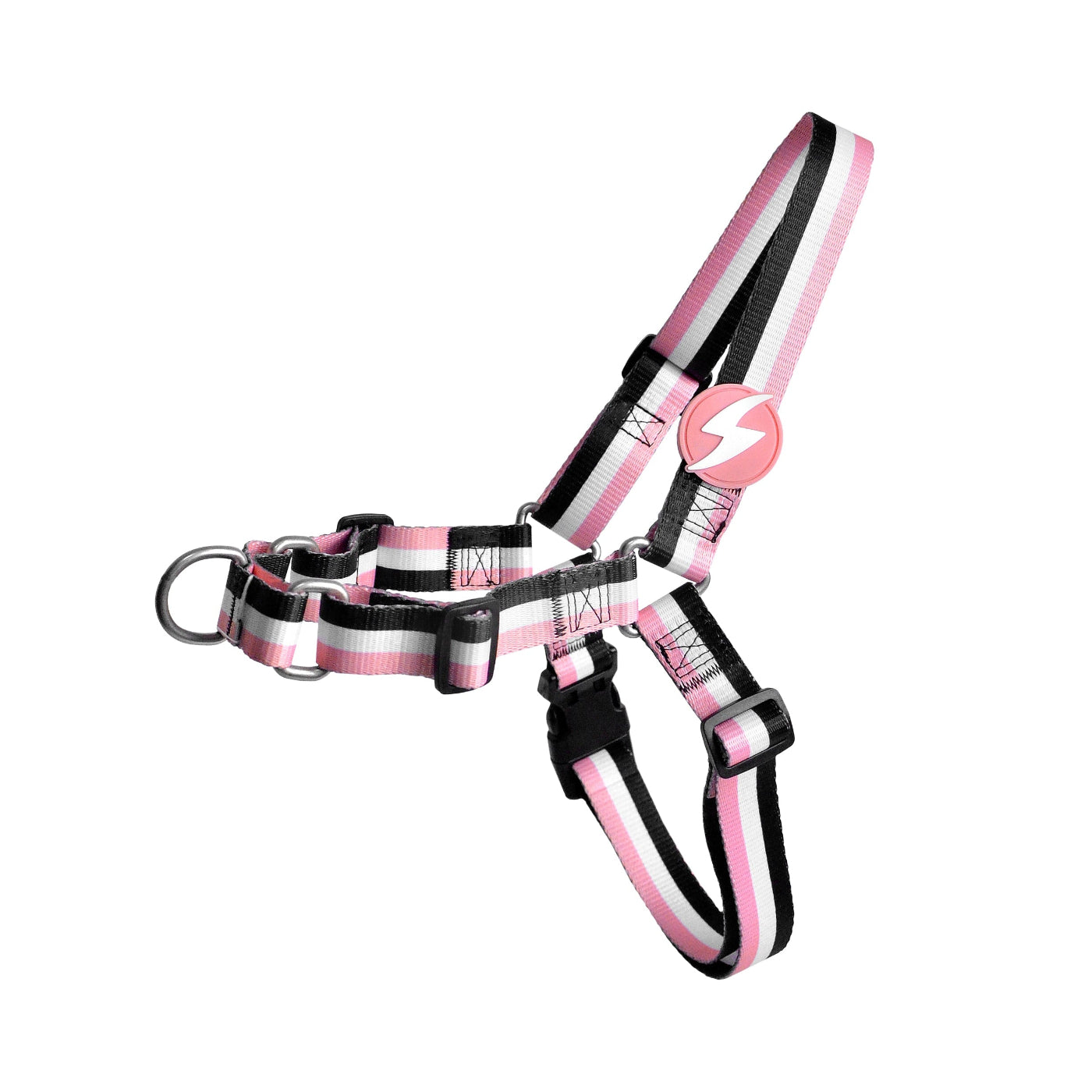 DASHI STRIPES3 PINK & BLACK FRONT HARNESS