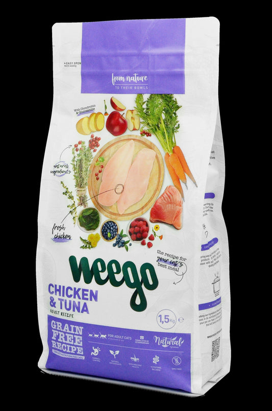 WEEGO CAT FOOD CHICKEN & TUNA 1,5KG