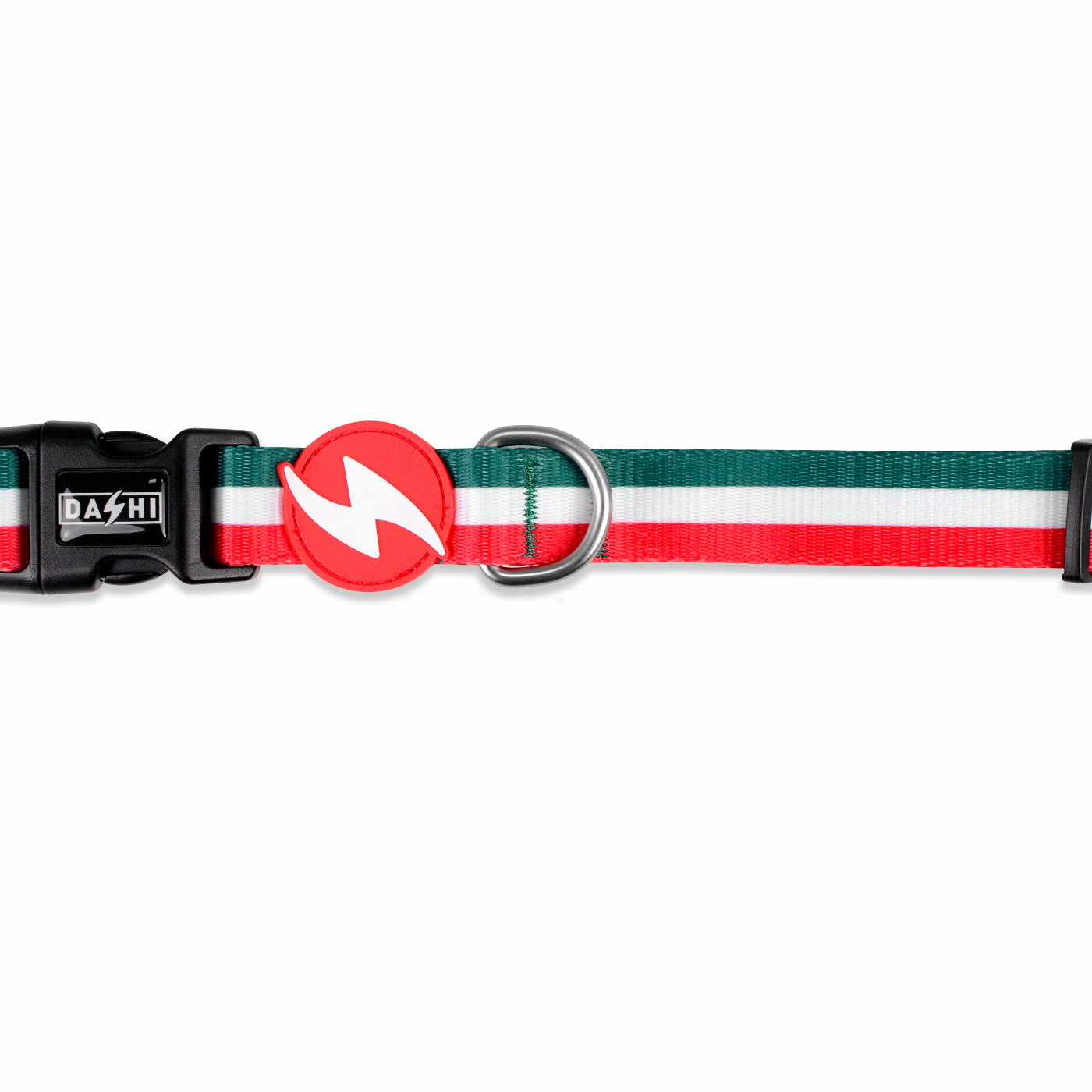 DASHI STRIPES3 GREEN & RED COLLAR