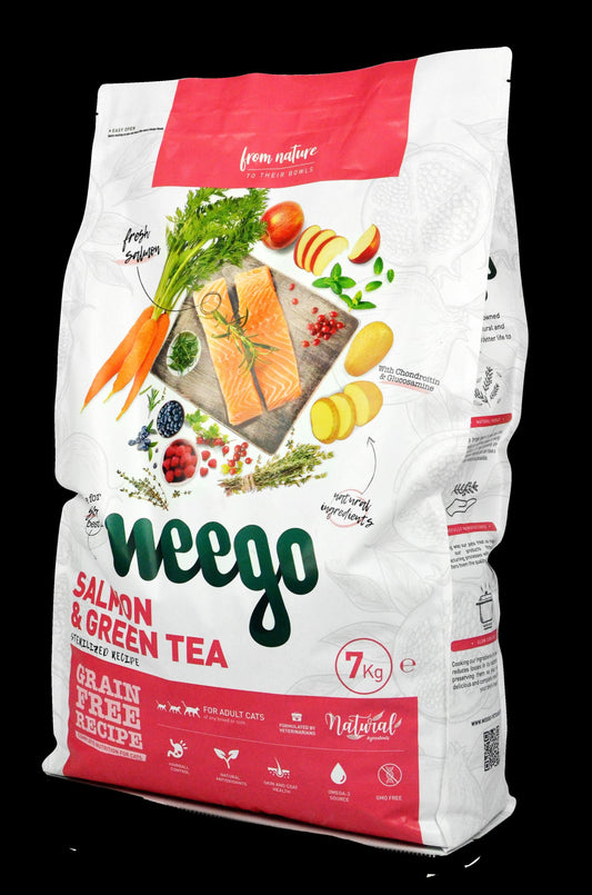 WEEGO CAT FOOD SALMON & GREEN TEA 7KG
