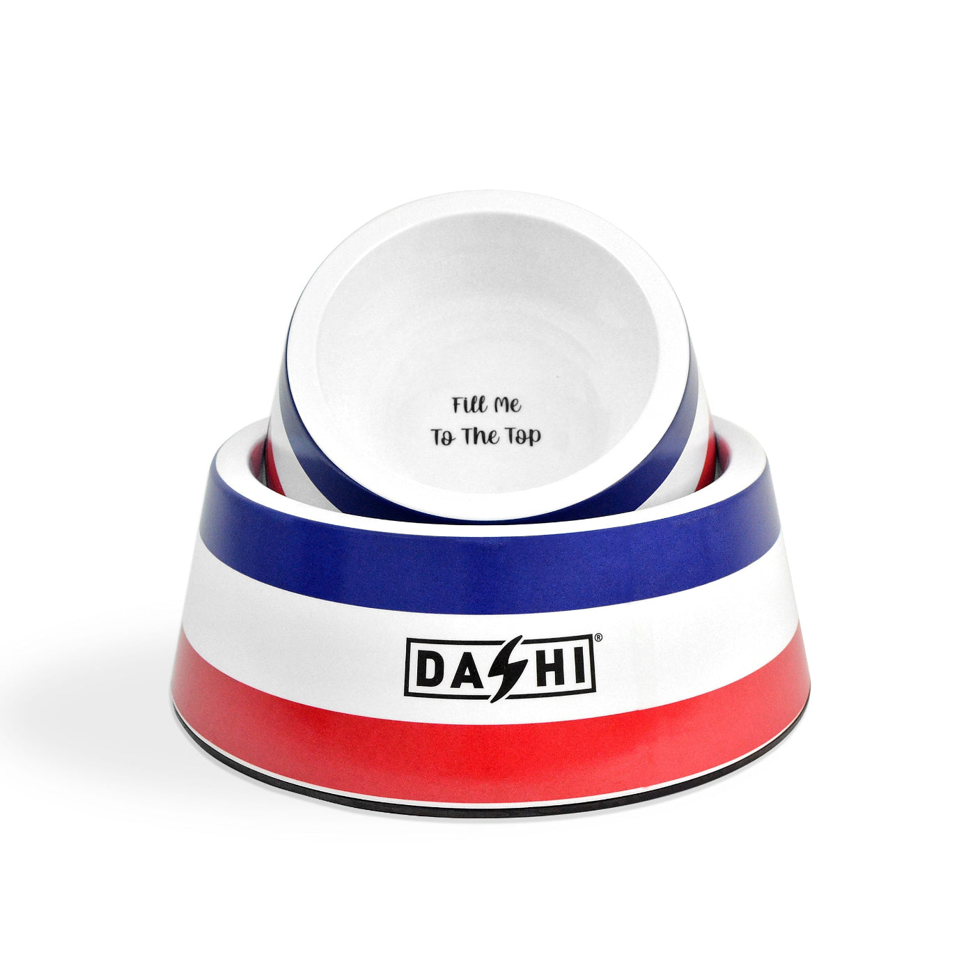 DASHI STRIPES3 RED & BLUE BOWL