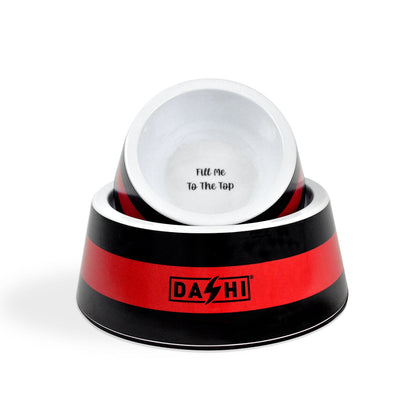 DASHI STRIPES3 RED & BLACK BOWL