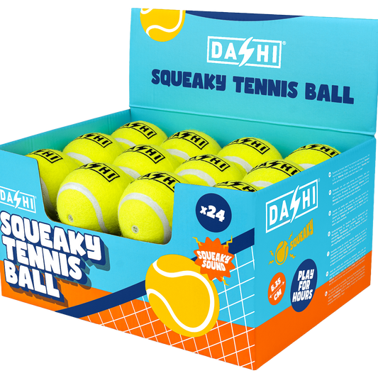 DASHI SQUEAKY TENNIS BALL X 24