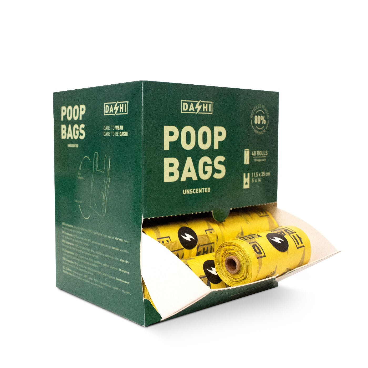 DASHI UNSCENTED RECYCLED +80% 40 ROLLS BOX