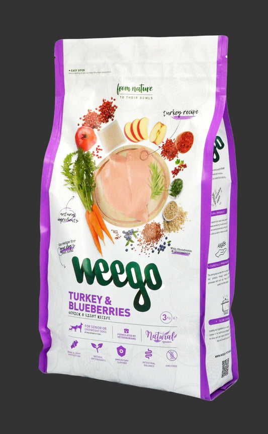 WEEGO DOG FOOD TURKEY & BLUEBERRIES 3KG