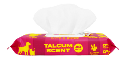 DASHI BAMBOO PET WIPES BABY POWDER - X 8 (PACK)