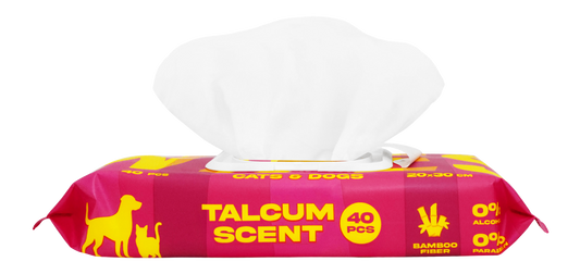 DASHI BAMBOO PET WIPES BABY POWDER - X 8 (PACK)