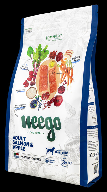 WEEGO DOG FOOD SALMON & APPLE 3KG