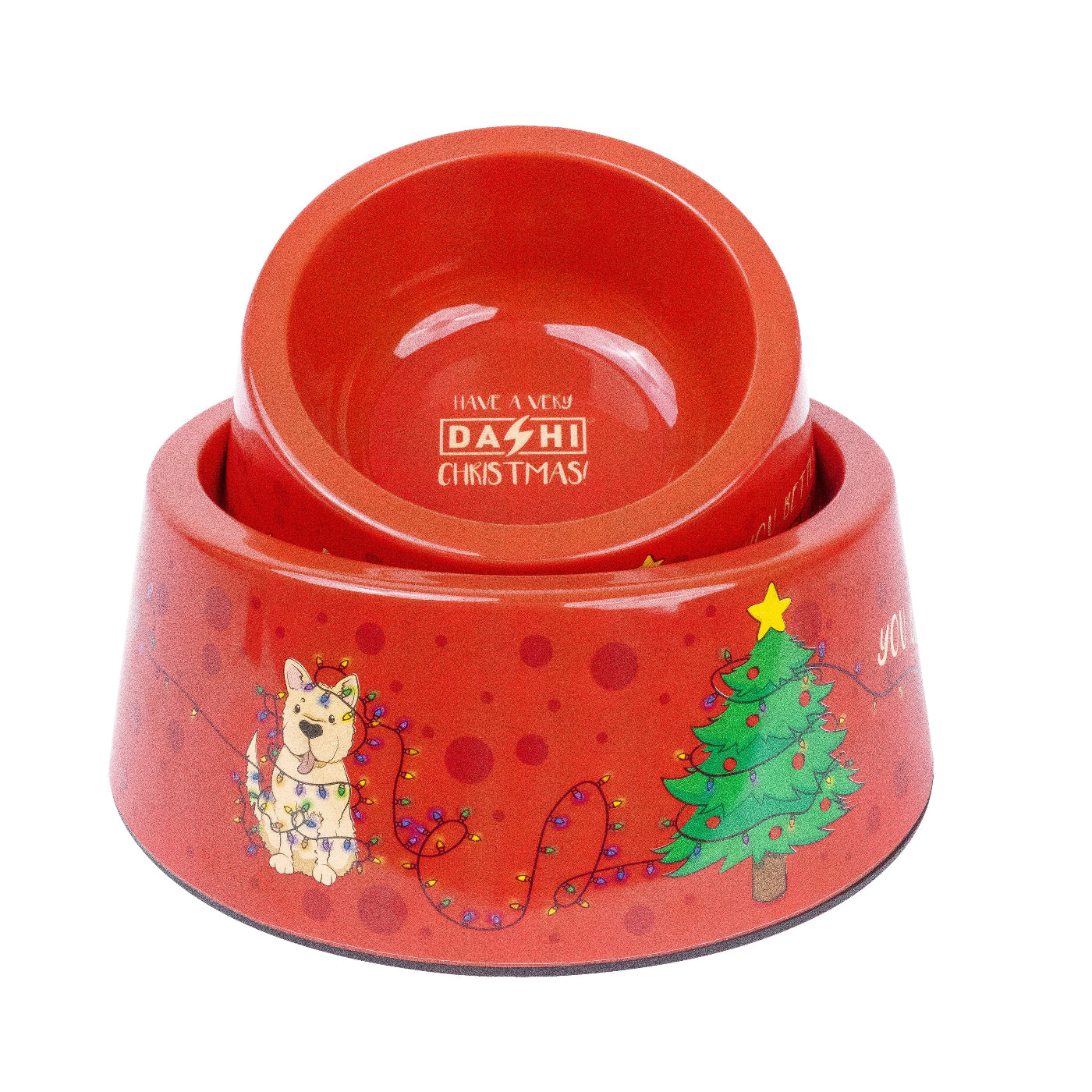 DASHI RED CHRISTMAS BOWL NATAL