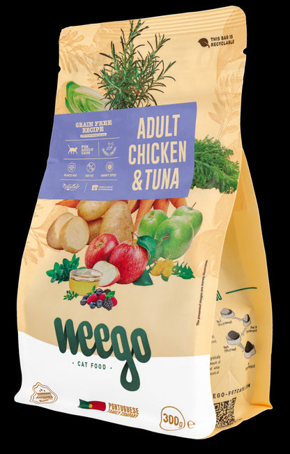 WEEGO CAT FOOD CHICKEN & TUNA 300GR