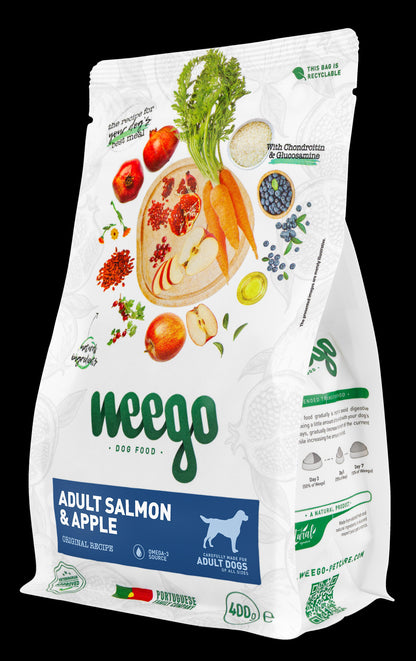 WEEGO DOG FOOD SALMON & APPLE 400GR