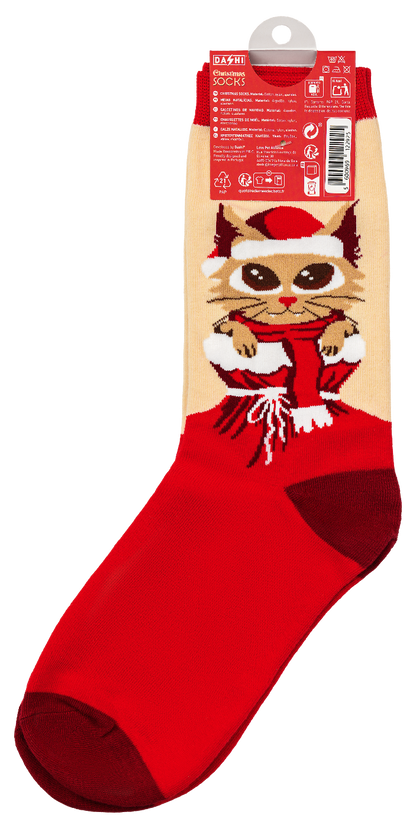 DASHI CHRISTMAS SOCKS CAT 35/39 - 40/45