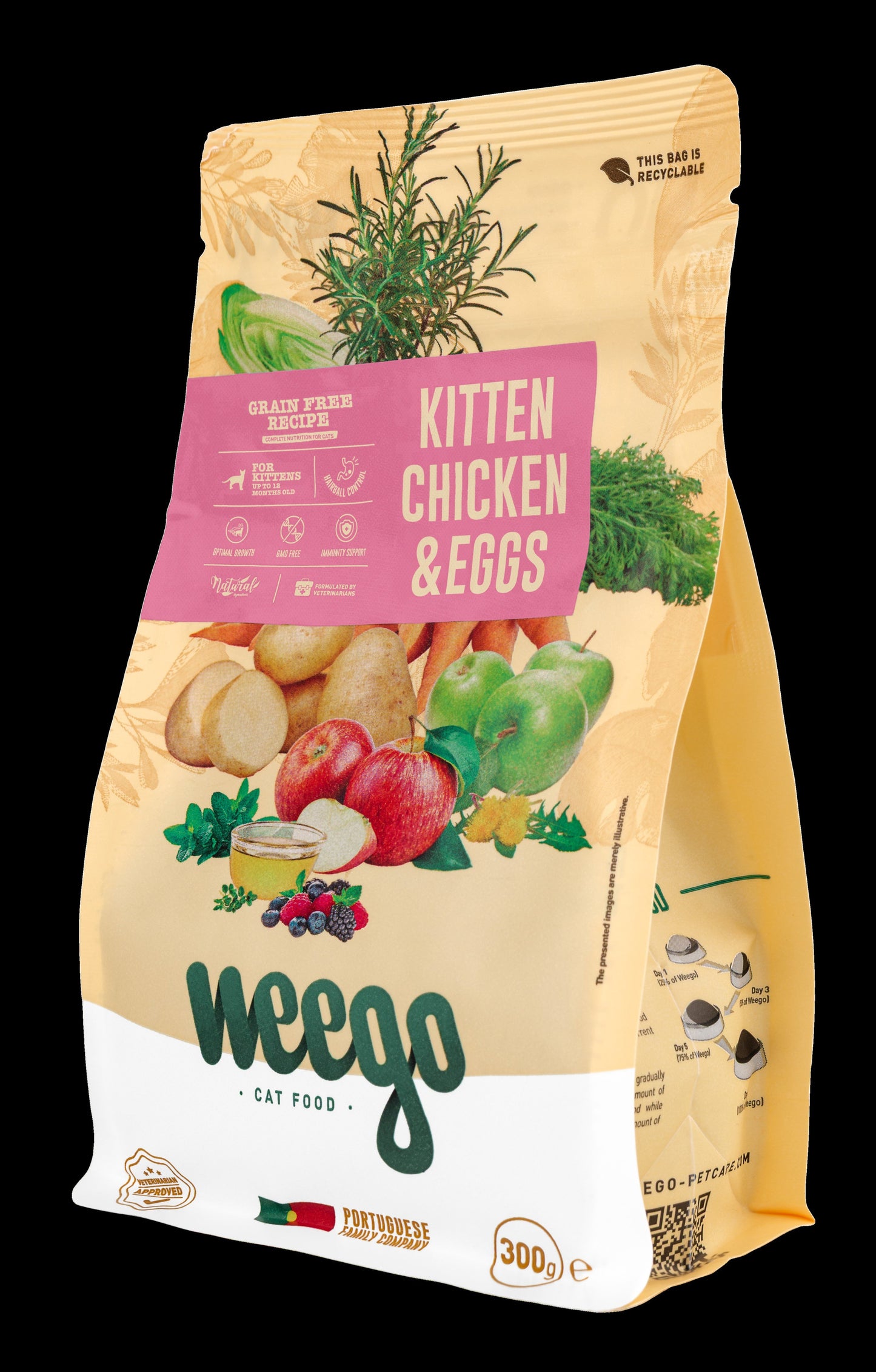 WEEGO CAT FOOD CHICKEN & EGGS 300GR