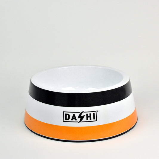 DASHI STRIPES3 ORANGE & BLACK BOWL