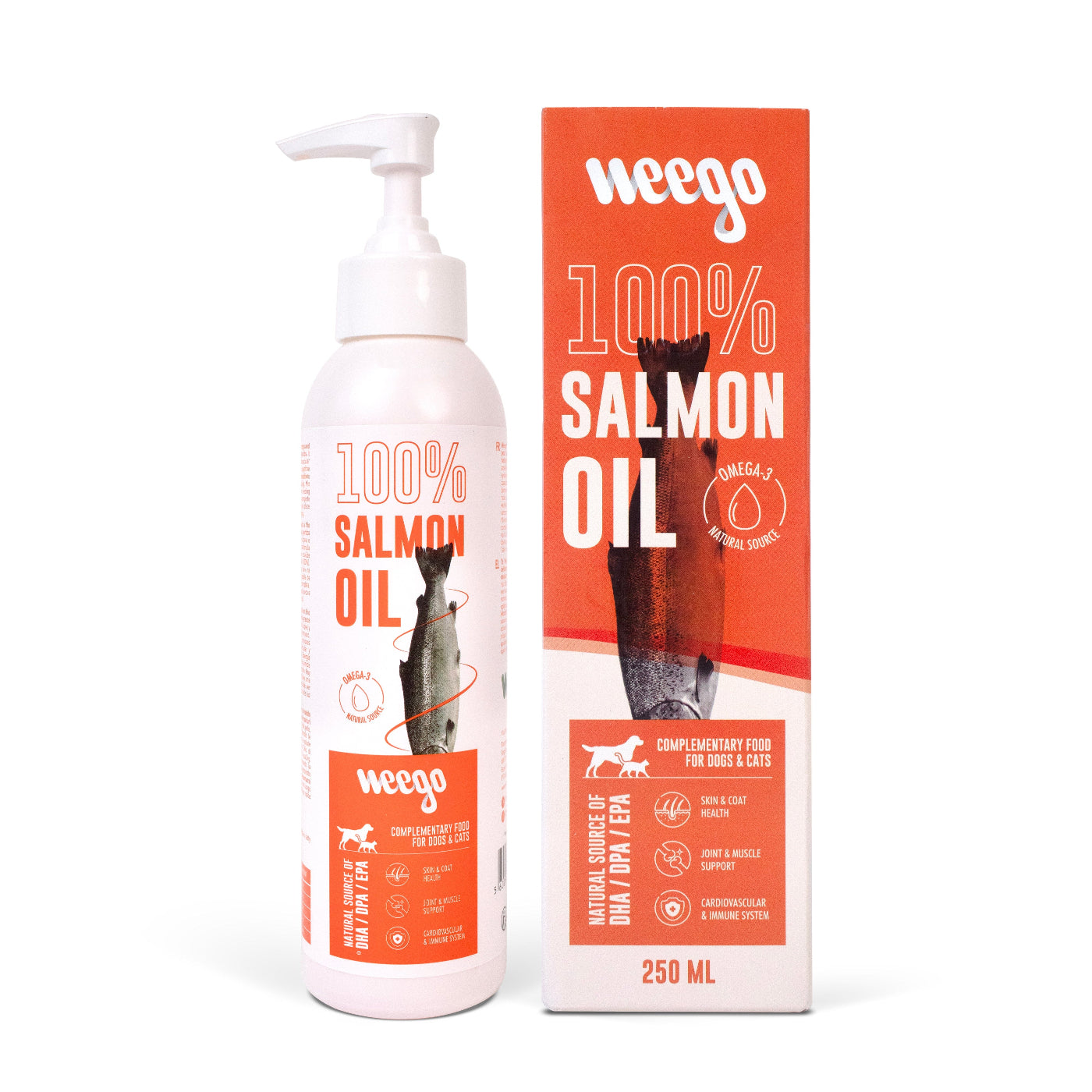 WEEGO CAT & DOG SALMON OIL + 250ML