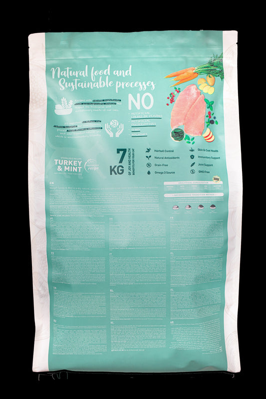 WEEGO CAT FOOD TURKEY & MINT 7KG