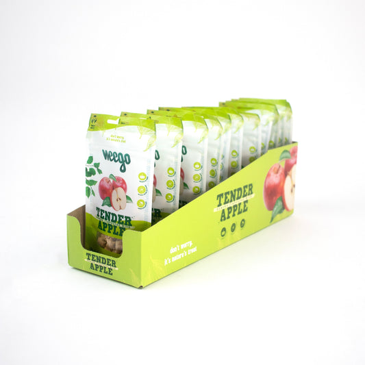 WEEGO DOG SNACK TENDER APPLE 50G X12