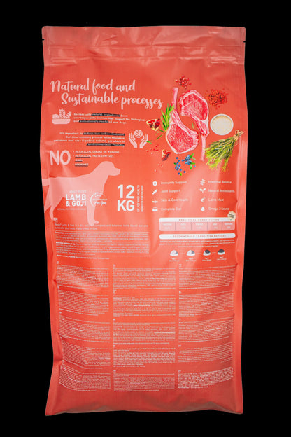 WEEGO DOG FOOD LAMB & GOJI 12KG