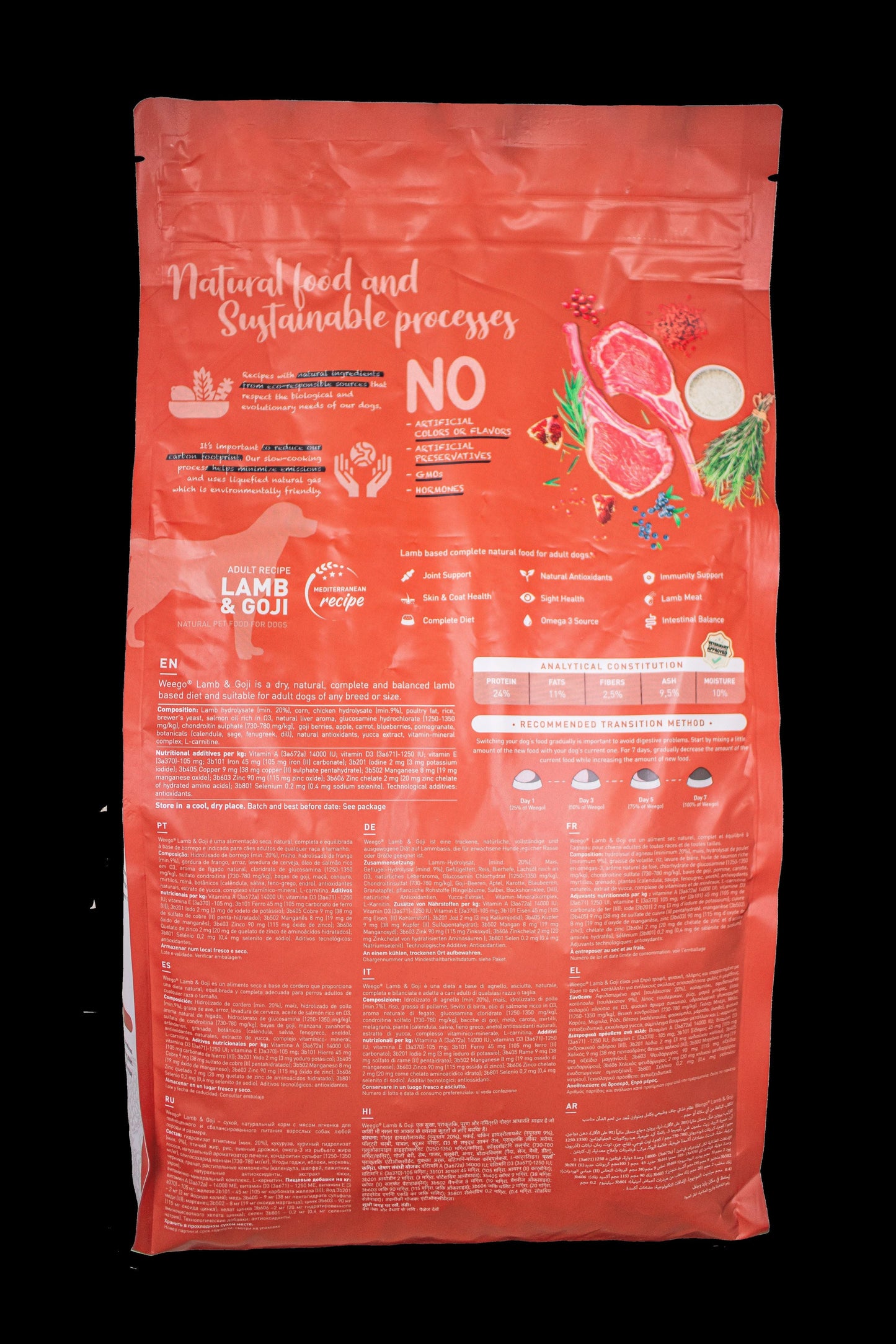 WEEGO DOG FOOD LAMB & GOJI 3KG