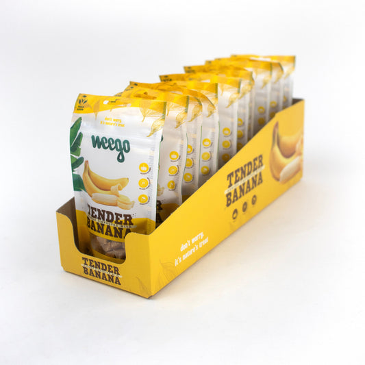 WEEGO DOG SNACK TENDER BANANA 50G X12