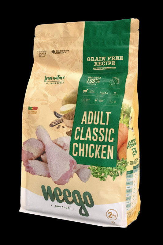 WEEGO GRAIN FREE DOG FOOD ADULT CLASSIC CHICKEN 400G / 2KG / 10KG