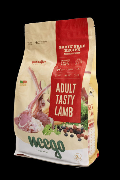 WEEGO GRAIN FREE DOG FOOD ADULT TASTY LAMB 400G / 2KG / 10KG