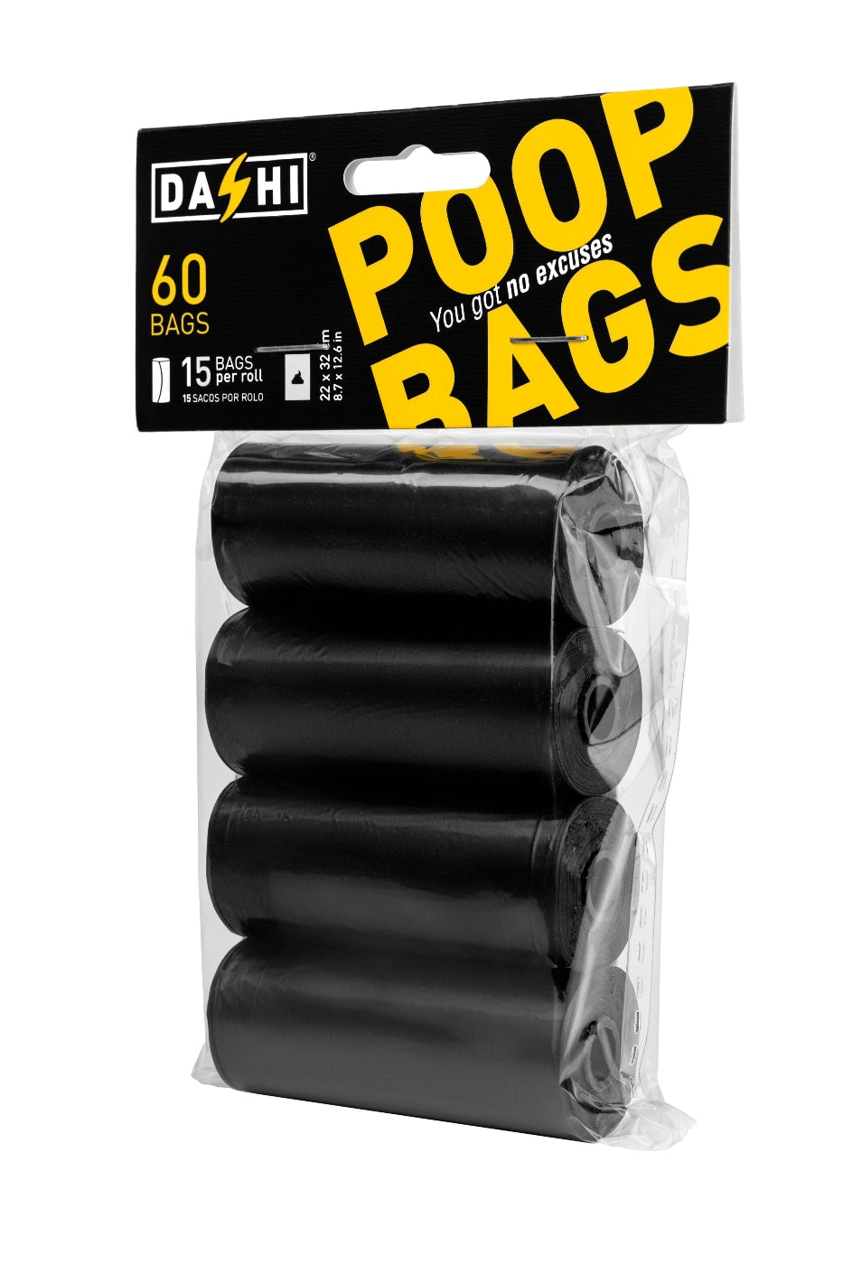 DASHI OPP POOP BAGS W/ 4 ROLLS UNSCENTED