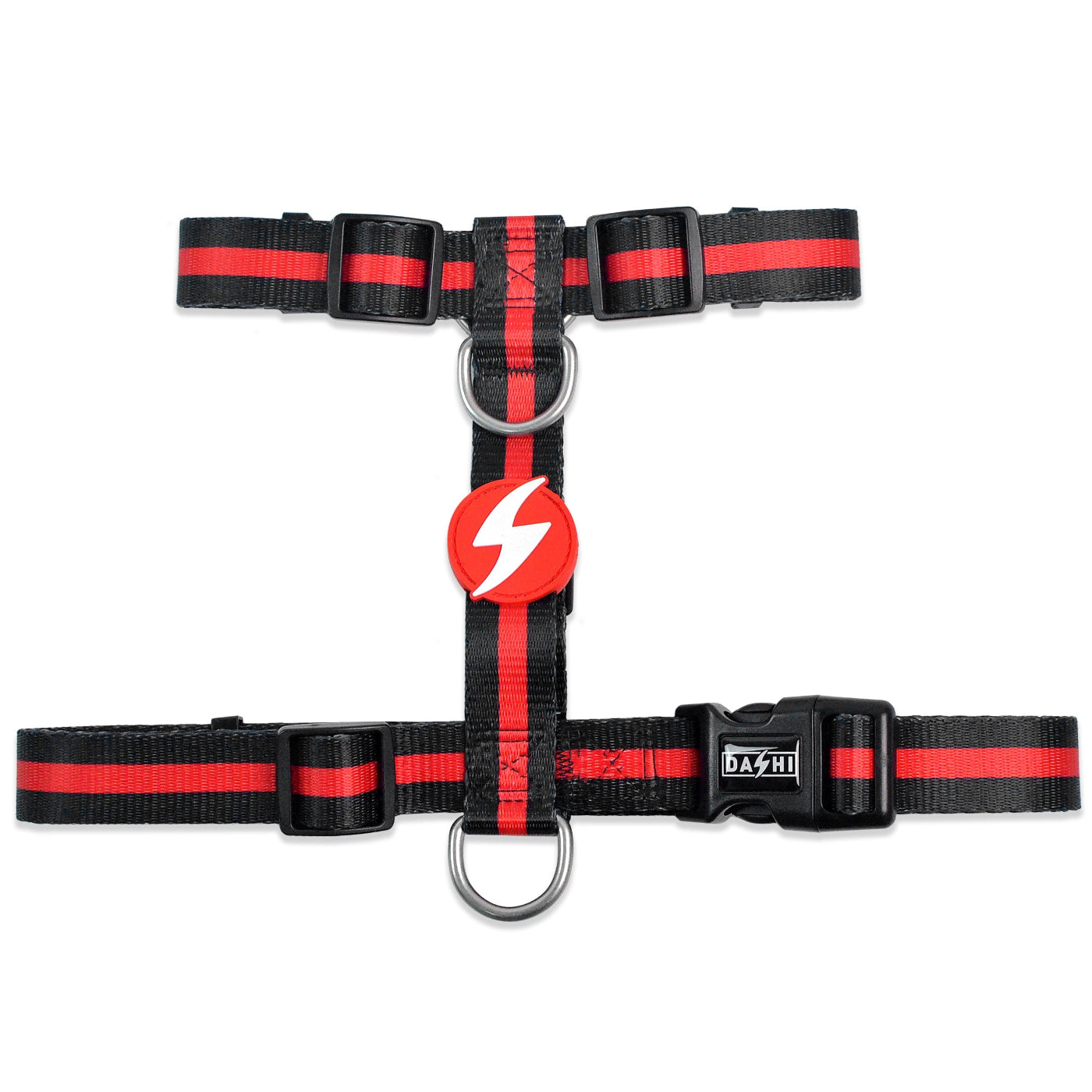 DASHI STRIPES3 RED & BLACK BACK HARNESS