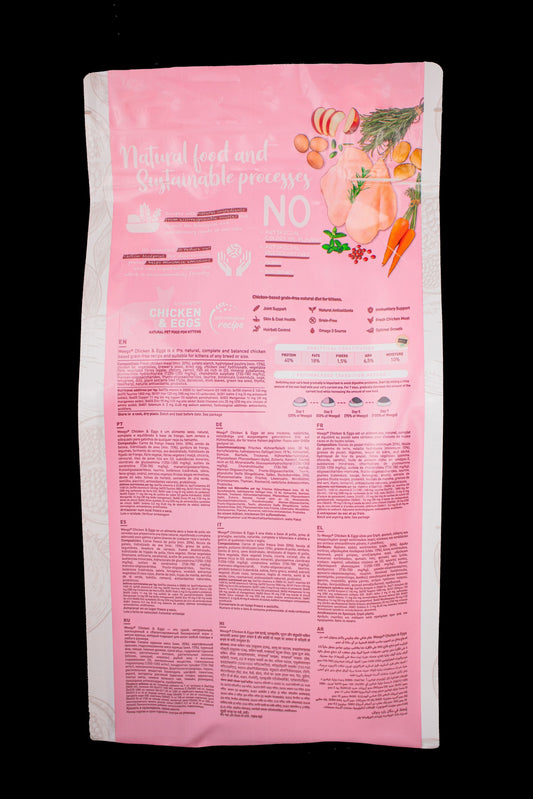 WEEGO CAT FOOD CHICKEN & EGGS 1,5KG