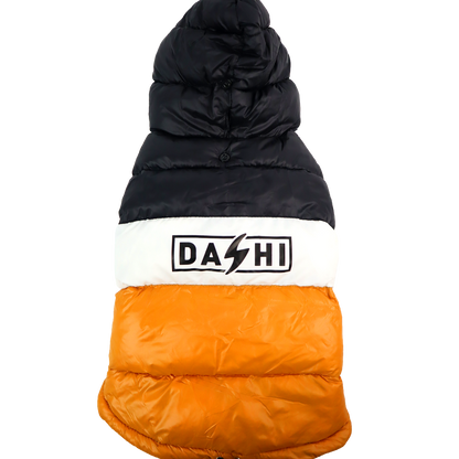 DASHI STRIPES3 ORANGE & BLACK ANORAK