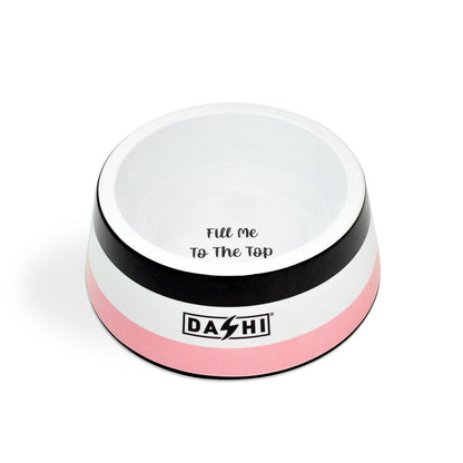 DASHI STRIPES3 PINK & BLACK BOWL