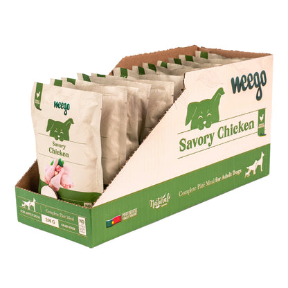 WEEGO WET DOG FOOD SAVORY CHICKEN 260G - BOX