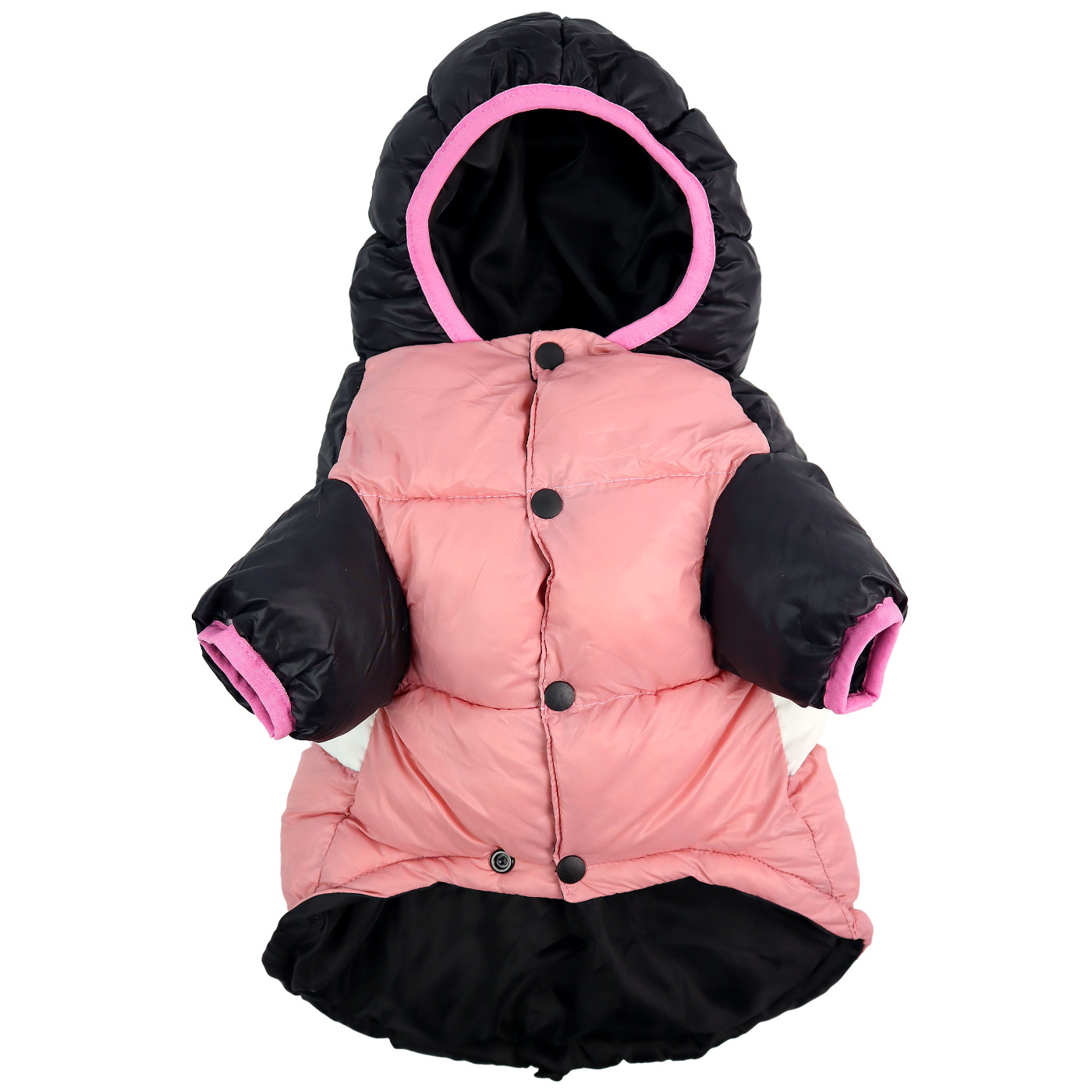 DASHI STRIPES3 PINK & BLACK ANORAK