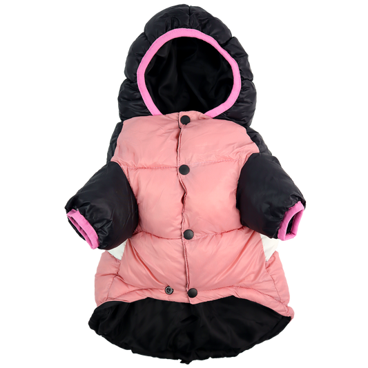 DASHI STRIPES3 PINK & BLACK ANORAK