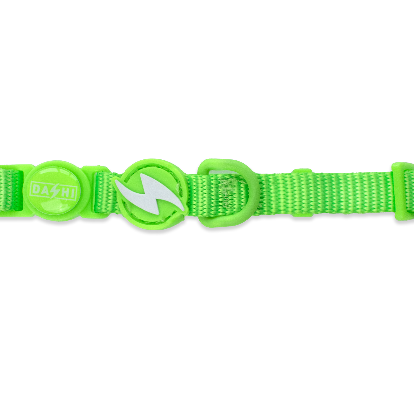 DASHI NEON GREEN COLLAR CAT