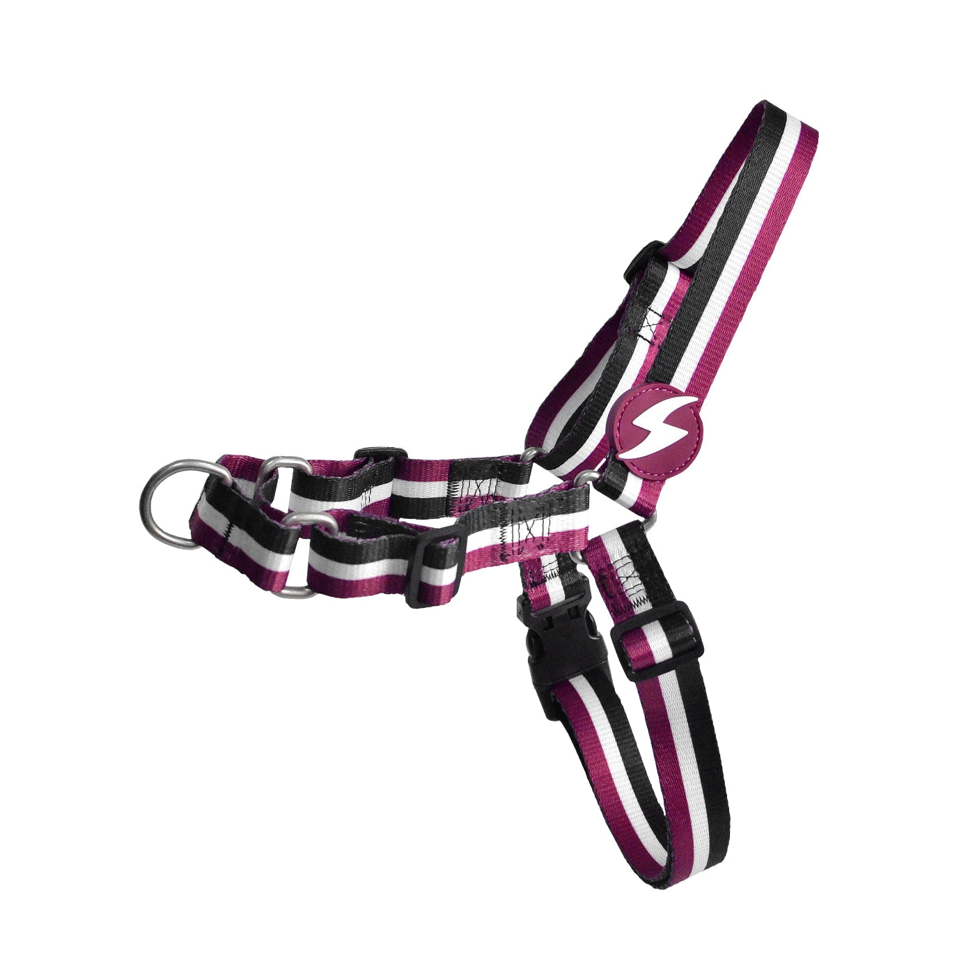 DASHI STRIPES3 PURPLE & BLACK FRONT HARNESS