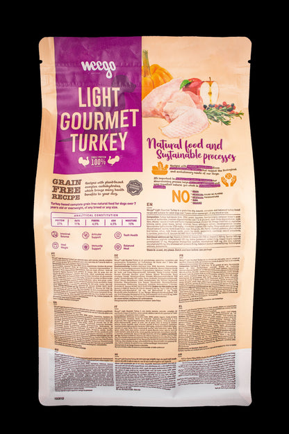 WEEGO GRAIN FREE DOG FOOD ADULT GOURMET TURKEY 2KG