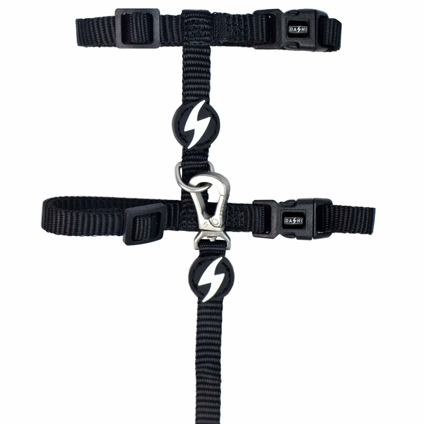 DASHI SOLID BLACK CAT HARNESS + LEASH