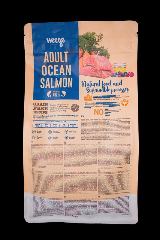 WEEGO GRAIN FREE DOG FOOD ADULT OCEAN SALMON 400G / 2KG / 10KG